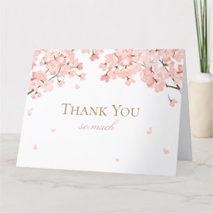 Carte De Remerciements Cerisiers Japonais Fleurs de Cerisier Roses du Pri