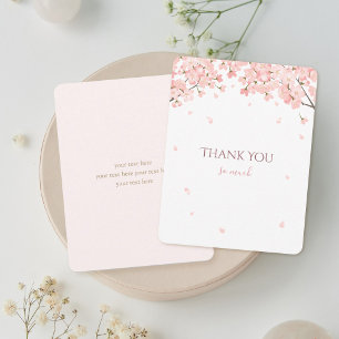 Carte De Remerciements Cerisiers Japonais Fleurs de Cerisier Roses du Pri