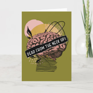Carte De Remerciements cerveau humain Abstrait