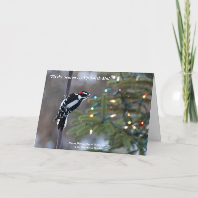 Carte De Remerciements 'C'est la saison vers le nord Mn! Joyeux Noël (Devant)