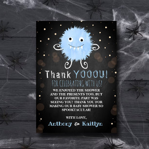 Carte De Remerciements C'est un boo-y ! Baby shower d'Halloween de Little