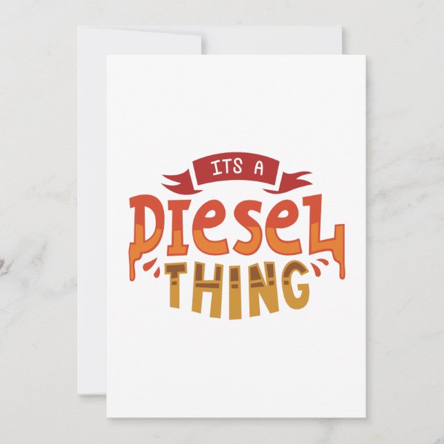 Carte De Remerciements C'est un cadeau de conducteur de camion diesel (Devant)