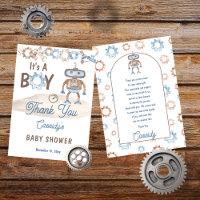 C'est un garçon mignon bleu | Baby shower Robot Gr