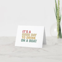 C'est une bonne journée de boire sur un bateau Fun