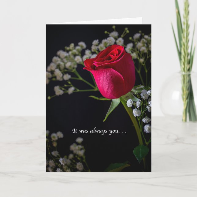 Carte De Remerciements C'Était Toujours Vous Rose (Devant)