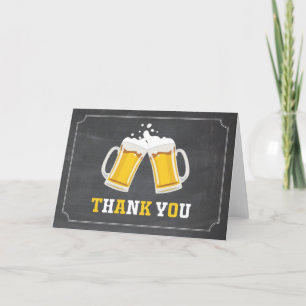 Carte De Remerciements Chaleur de bière et de bière