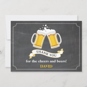 Carte De Remerciements Chaleur de bière et de bière