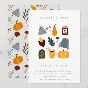 Carte De Remerciements Chaleureux Cosy Automne Essential Couples Douche I