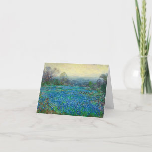 Carte De Remerciements Champ de Bluebonnets par Julian Onderdon