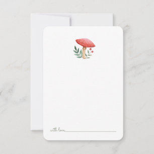 Carte De Remerciements Champignon des bois Anniversaire Heure Capsule