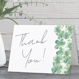 Carte De Remerciements Chanceux en amour : Fête de mariage pour la Saint-
