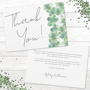 Carte De Remerciements Chanceux en amour : Fête de mariage pour la Saint-