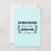 Chaque famille a une histoire Bienvenue à la nôtre