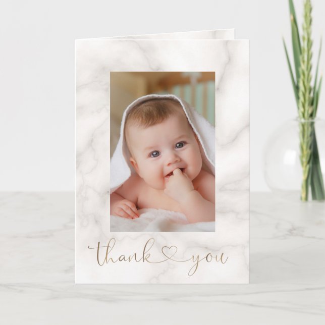 Carte De Remerciements Charm White Flowers Gold Cross (Devant)