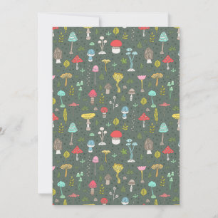 Carte De Remerciements Chasseur de champignons I Love Champignons