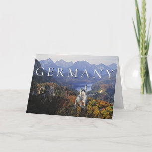 Carte De Remerciements Château de Neuschwanstein   Allemagne Bavière Merc