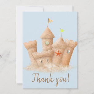 Carte De Remerciements Château de Sable