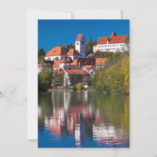 Carte De Remerciements Château et Abby au bord de la rivière (Devant)