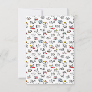 Carte De Remerciements Chats amusants, lait et magie.