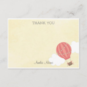 Carte de remerciements chaud de ballon à air
