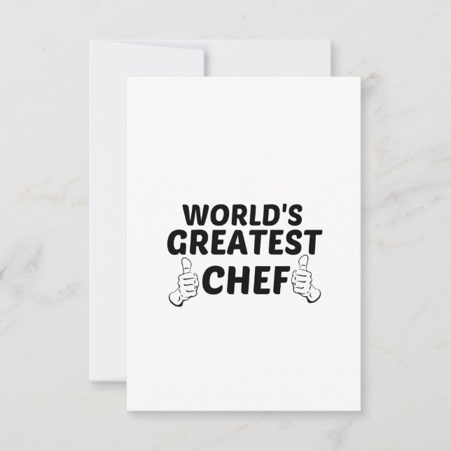 CARTE DE REMERCIEMENTS CHEF GREATEST (Devant)