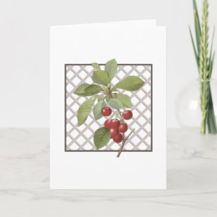 CARTE DE REMERCIEMENTS CHERRIES