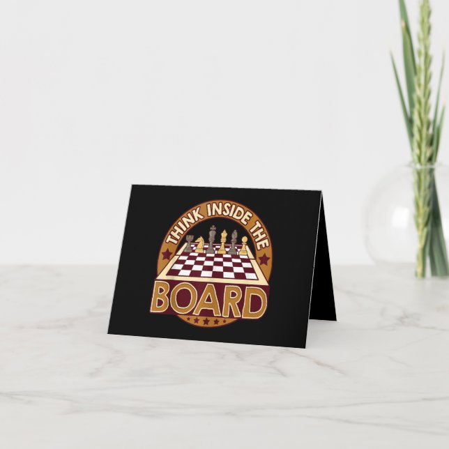 Carte De Remerciements ChessBoard Citation Joueur d'échecs Penser Jeu Boa (Devant)