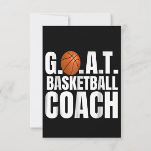 Carte De Remerciements Chèvre Basketball entraîneur cadeau