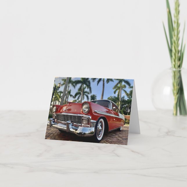 Carte De Remerciements Chevy Belair 1956 (Devant)