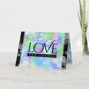 Carte De Remerciements Chic 14e 24e 34e 43e anniversaire du Mariage Opal