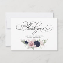 Chic Elegant Blush Mariage bleu marine