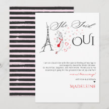 Chic Parisien Français Elle a Dit Oui Enterrement 