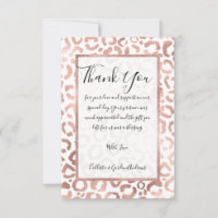 Chic Rose Gold Leopard Cheetah Poster de animal