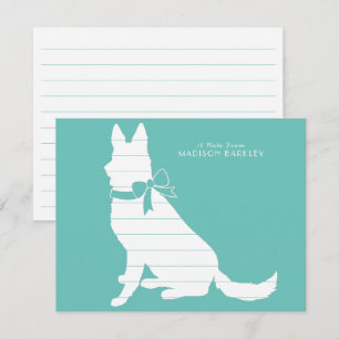 Carte De Remerciements Chien Chien Chien Chien Allemand Chien Chien Chien