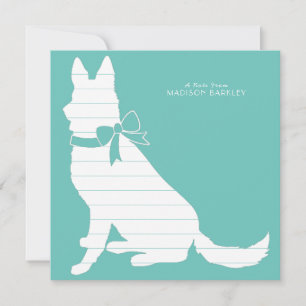 Carte De Remerciements Chien Chien Chien Chien Allemand Chien Chien Chien