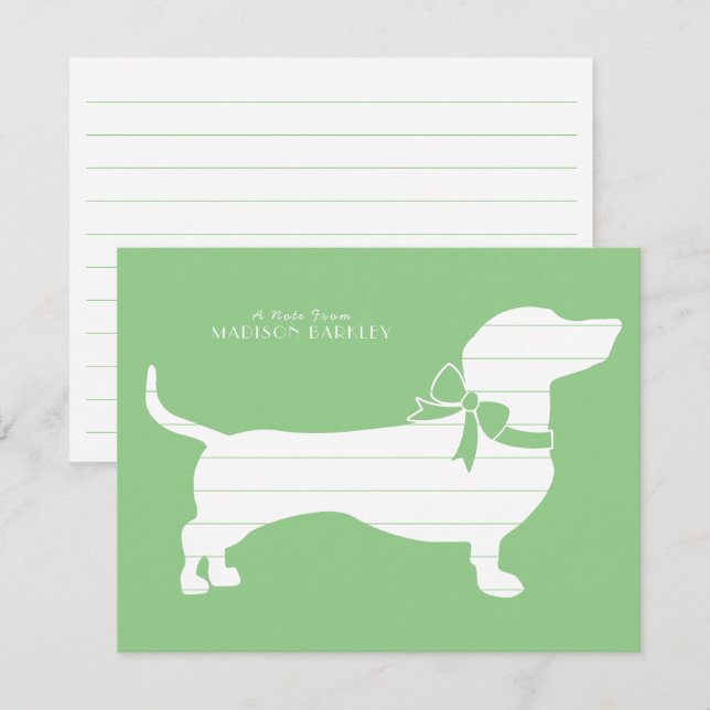 Carte de remerciements Chien Chien Chien Chien Chi (Devant / Derrière)