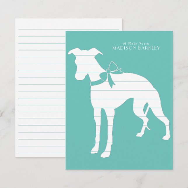 Carte De Remerciements Chien Chien Chien Chien Chien Puppy (Devant / Derrière)