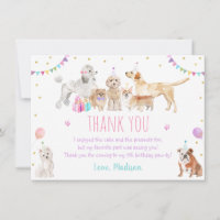 Chien Chien rose Fille Paw-ty Anniversaire