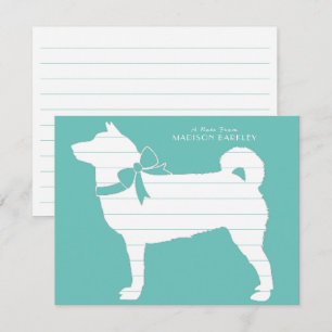 Carte De Remerciements Chien chiot Shiba Inu