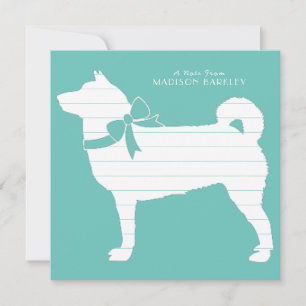 Carte De Remerciements Chien chiot Shiba Inu