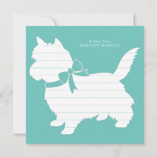 Carte De Remerciements Chien de Cairn Terrier Chien Chien Chien Chien Chi