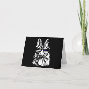 Carte De Remerciements Chien de police berger allemand policier