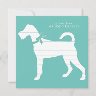 Carte De Remerciements Chien Irlandais Terrier Puppy