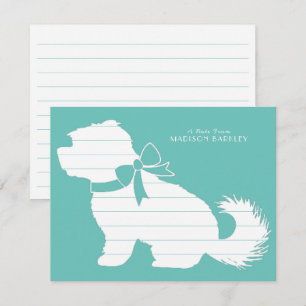 Carte De Remerciements Chien maltais Chien Chien Chien Chien Chien Chien 