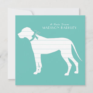 Carte De Remerciements Chien Puppy Grand Danois