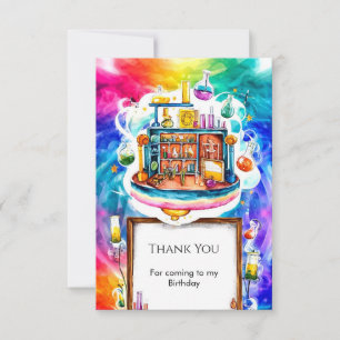 Carte De Remerciements Chimie de Whimsical Fun Scientifique de Chimie Ann