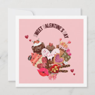 Carte De Remerciements Chocolat Heureuse Sainte-Valentin