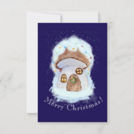 Carte De Remerciements Christmas Fairytale House