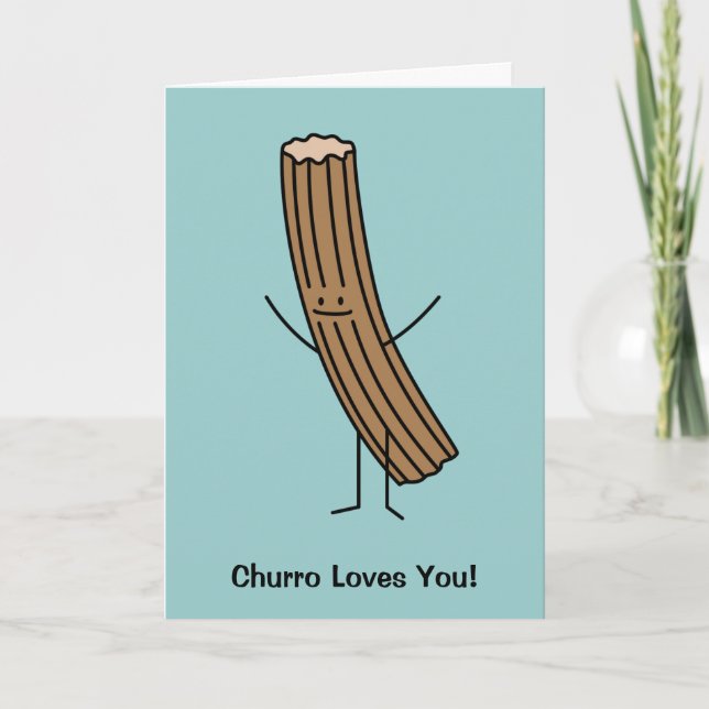 Carte De Remerciements Churro vous aime ! (Devant)