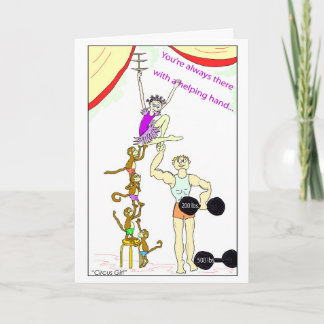 Carte De Remerciements Circus Girl 4